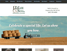 Tablet Screenshot of jdleeandsons.com